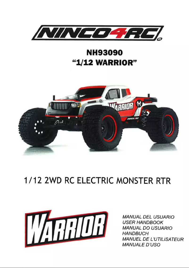 Page 1 de la notice Manuel utilisateur NINCO Monster Warrior