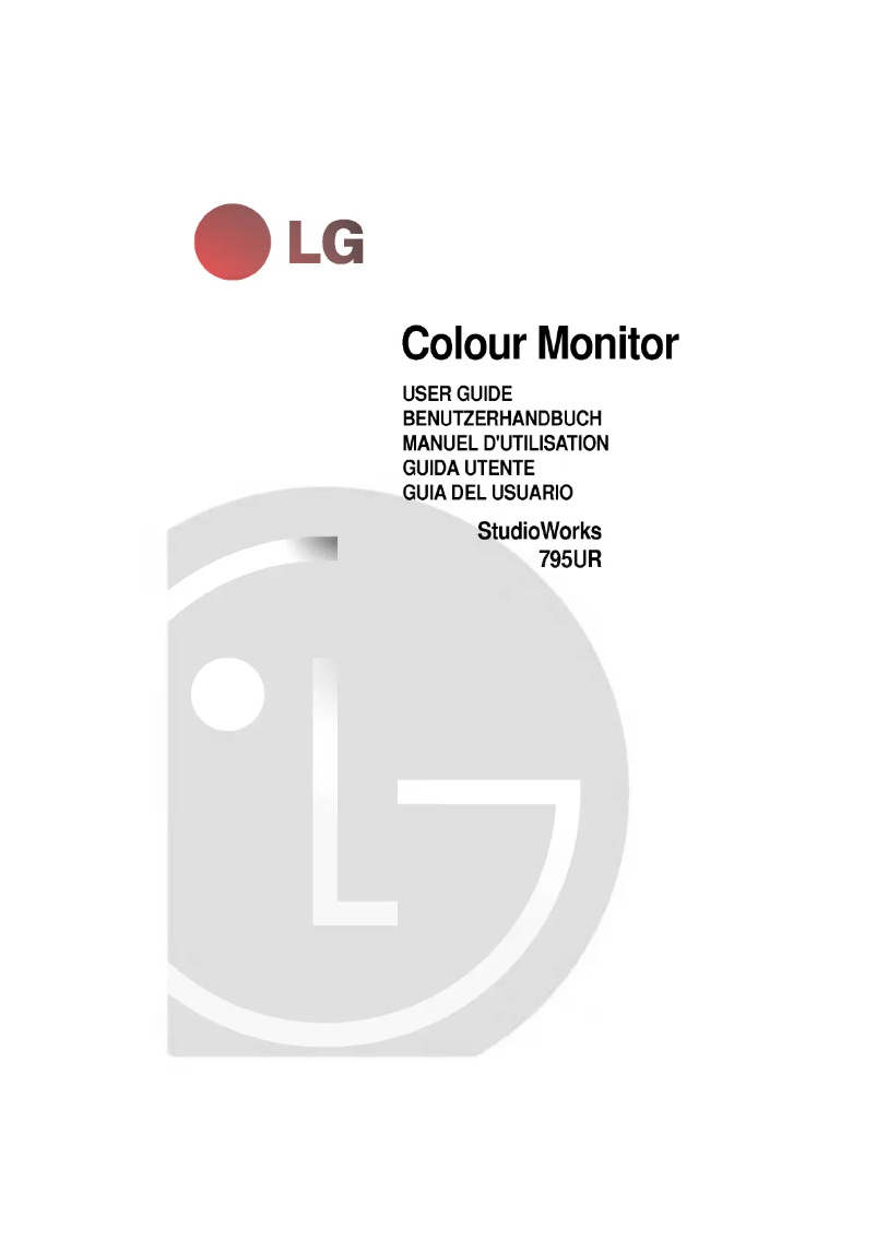 Página 1 del manual Manual de usuario LG CB795