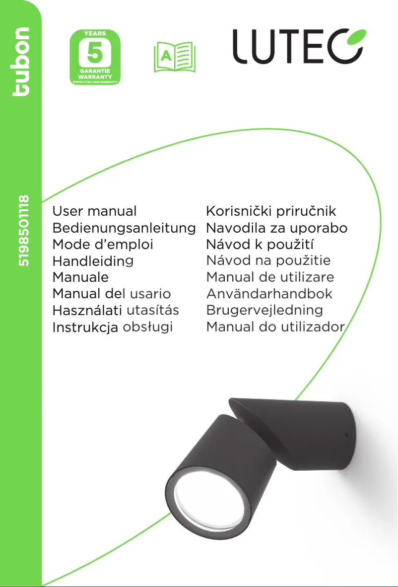 Page n°1 - Manuel utilisateur Lutec Tubon