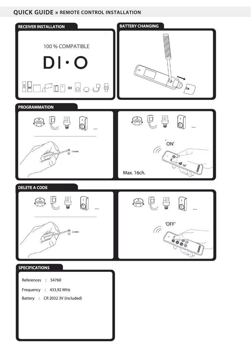 Imagen de la primera página del manual del dispositivo 54760