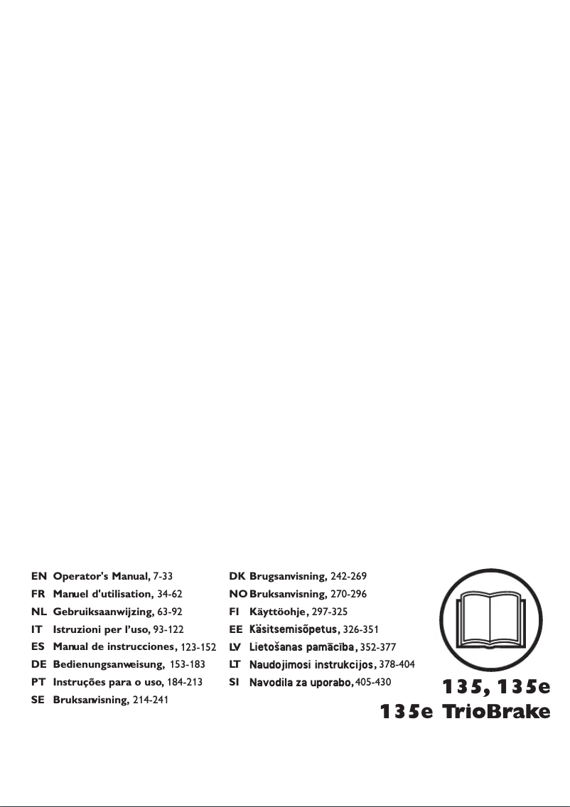 Page n°1 - Manuel utilisateur Husqvarna 135e