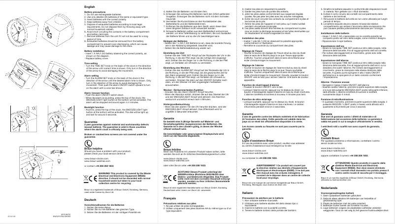 Imagen de la primera página del manual del dispositivo BNC007