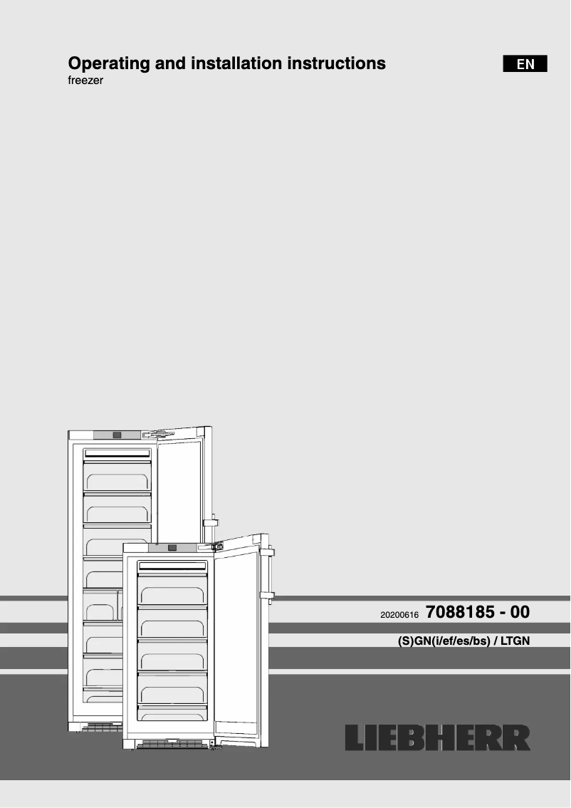 Page n°1 - Manuel utilisateur Liebherr GNi 4335-20