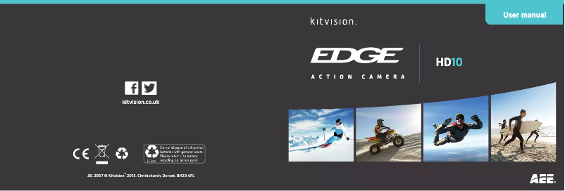 Page n°1 - Manuel utilisateur Kitvision Edge HD10