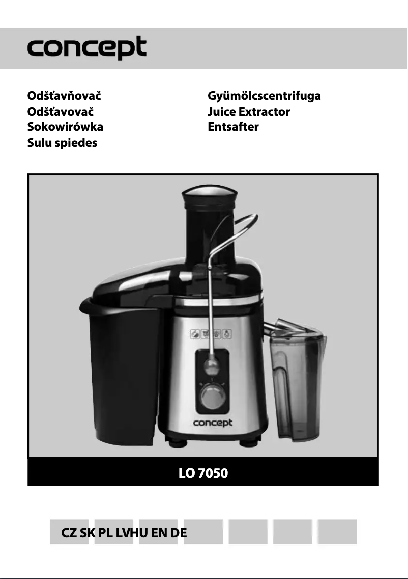 Page n°1 - Manuel utilisateur Concept LO-7050