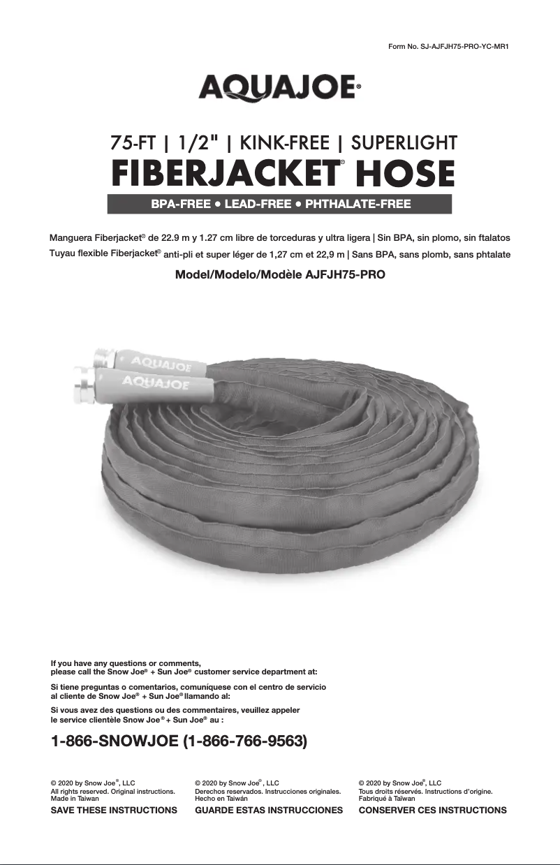 Imagen de la primera página del manual del dispositivo AJFJH75-PRO