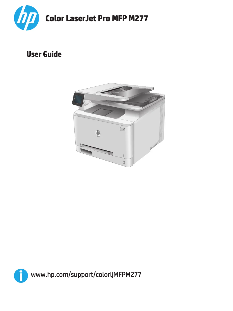 Page 1 de la notice Manuel utilisateur HP Color LaserJet Pro M277dw