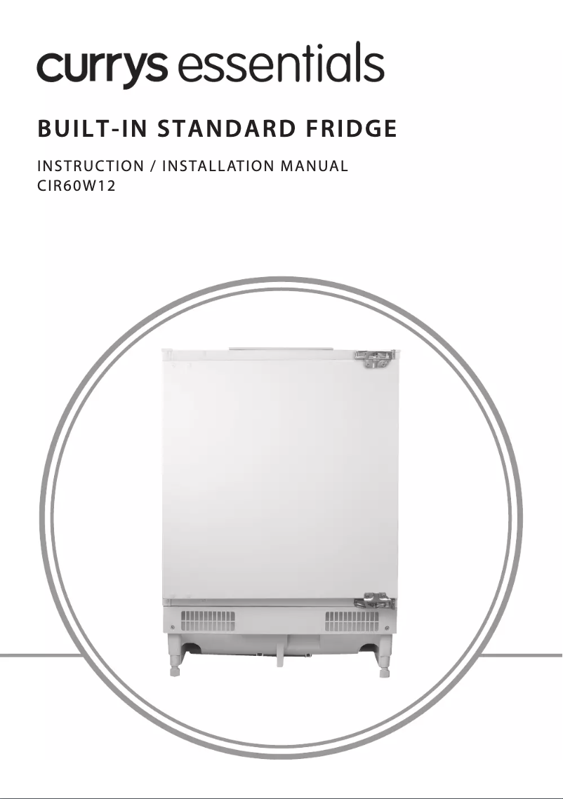 Page n°1 - Manuel utilisateur Currys Essentials CIR60W12