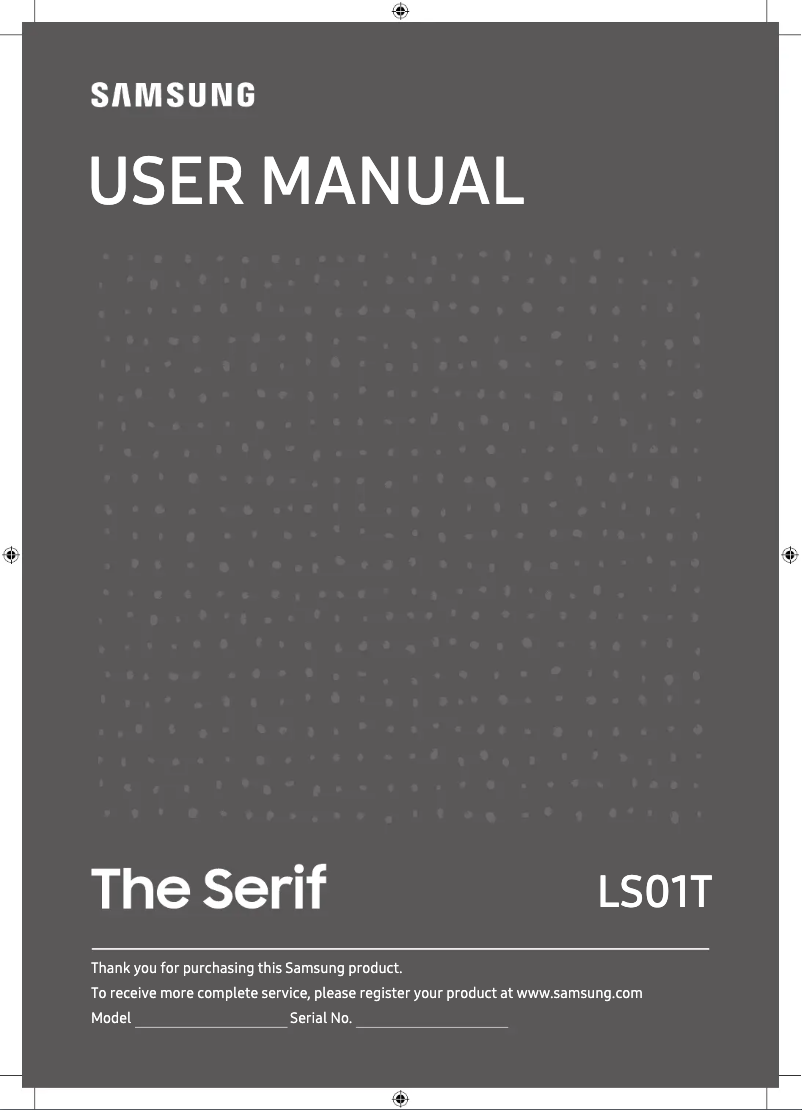 Page n°1 - Manuel utilisateur Samsung The Serif QE49LS01TA