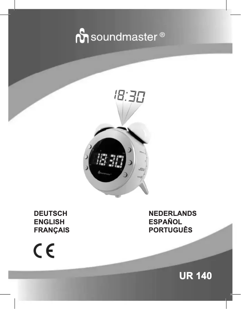 Page 1 de la notice Manuel utilisateur Soundmaster UR140GR