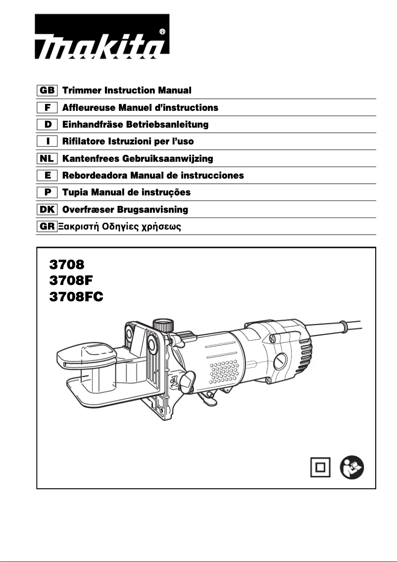 Page 1 de la notice Manuel utilisateur Makita 3708FC