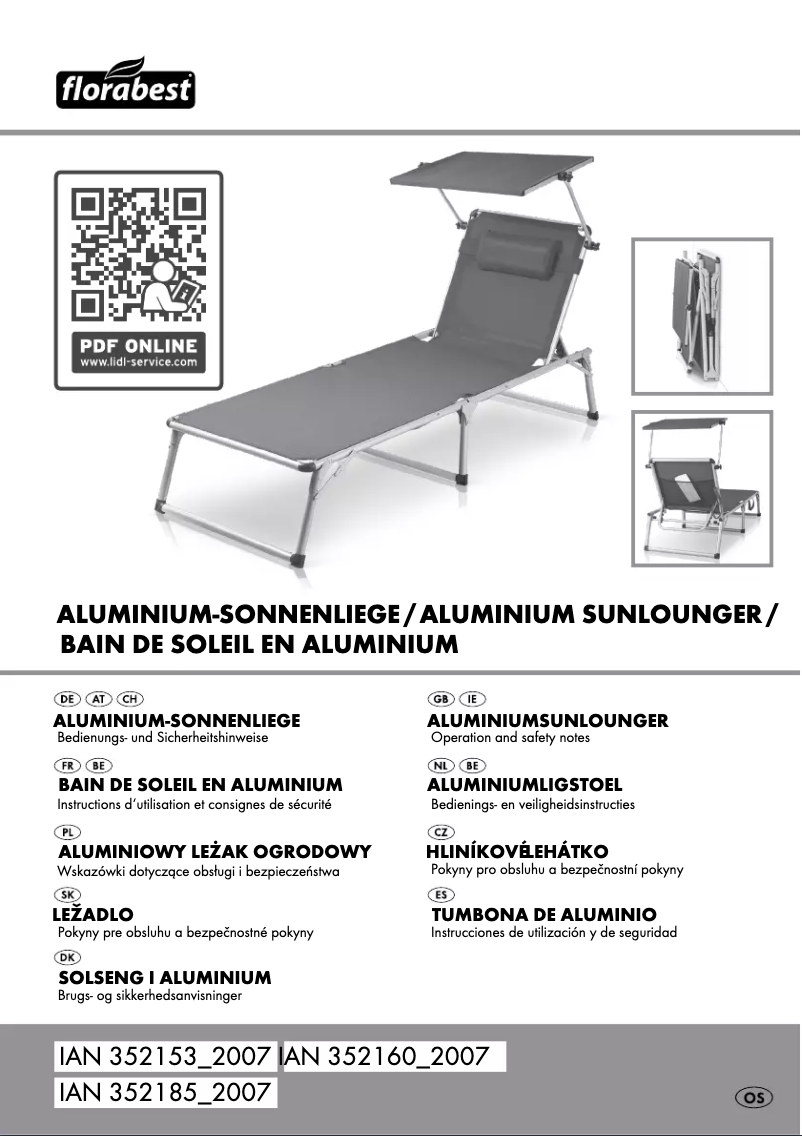 Page 1 de la notice Manuel utilisateur Florabest IAN 352185