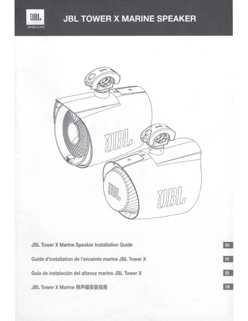 Page 1 de la notice Manuel utilisateur JBL Tower X