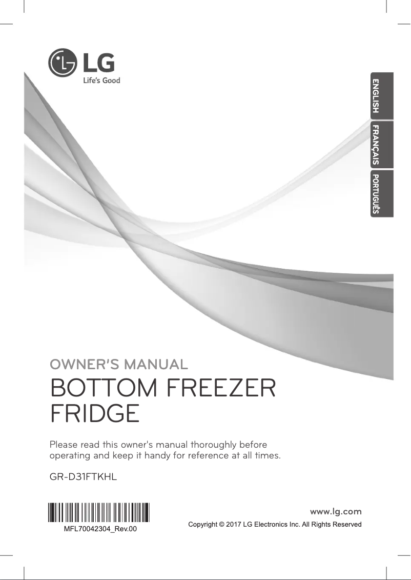 Image de la première page du manuel de l'appareil GR-D31FTKHL