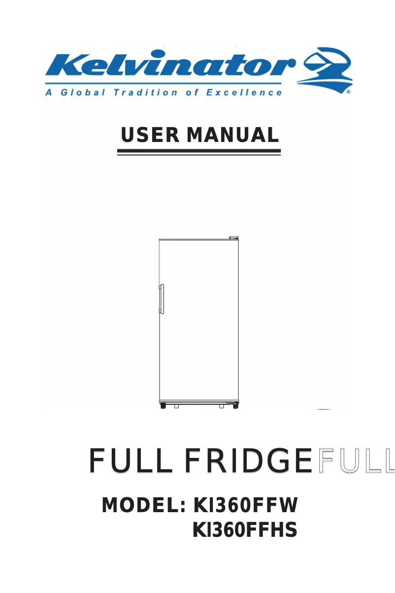 Page 1 de la notice Manuel utilisateur Kelvinator KI360FFHS