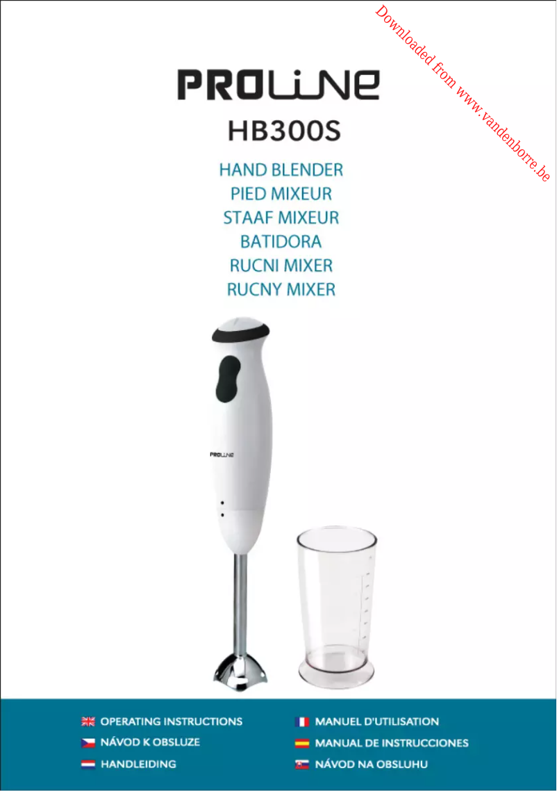 Page n°1 - Manuel utilisateur Proline HB300S