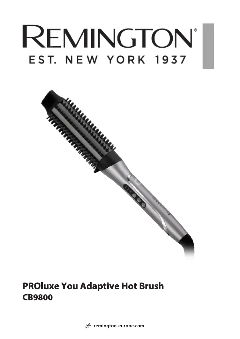 Page n°1 - Manuel utilisateur Remington PROluxe You Adaptive Hot CB9800