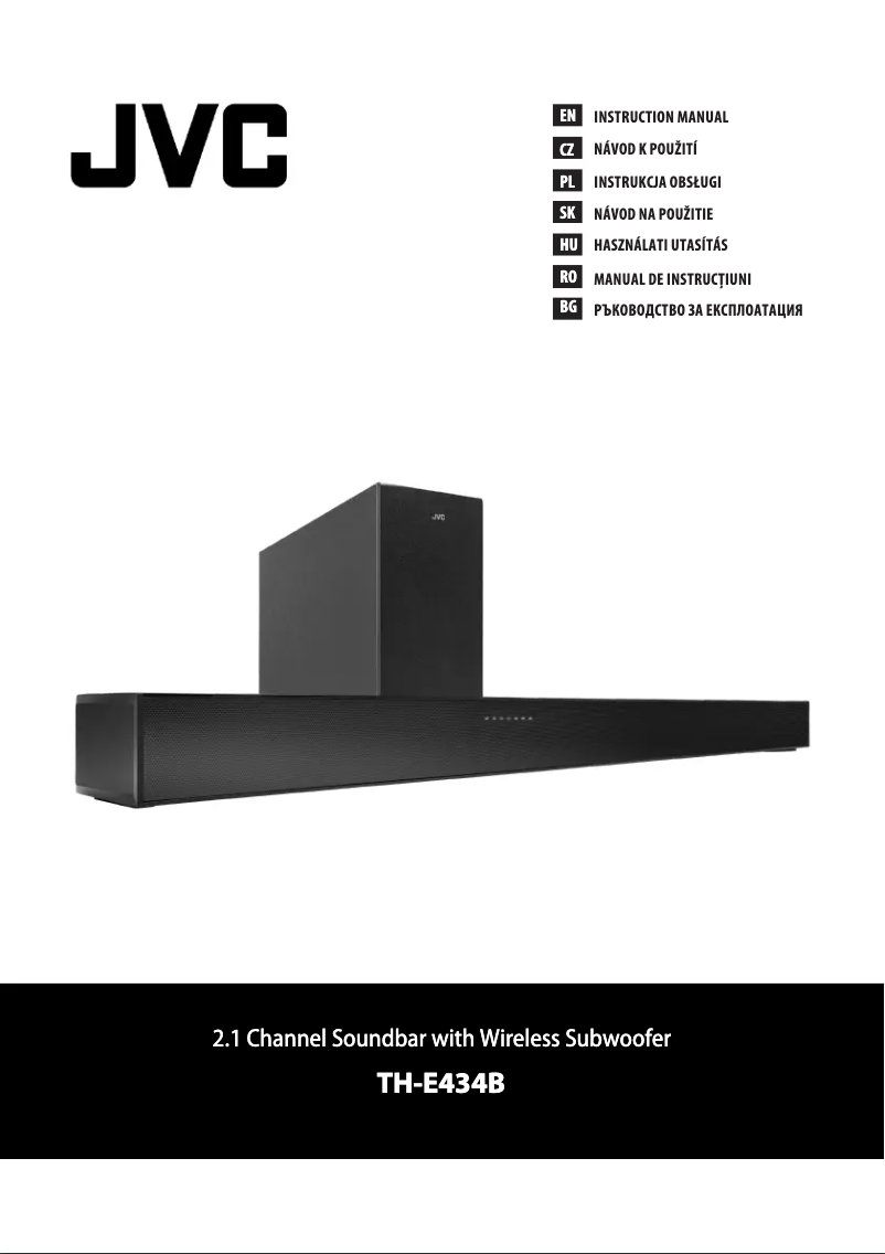 Page n°1 - Manuel utilisateur JVC TH-E434B