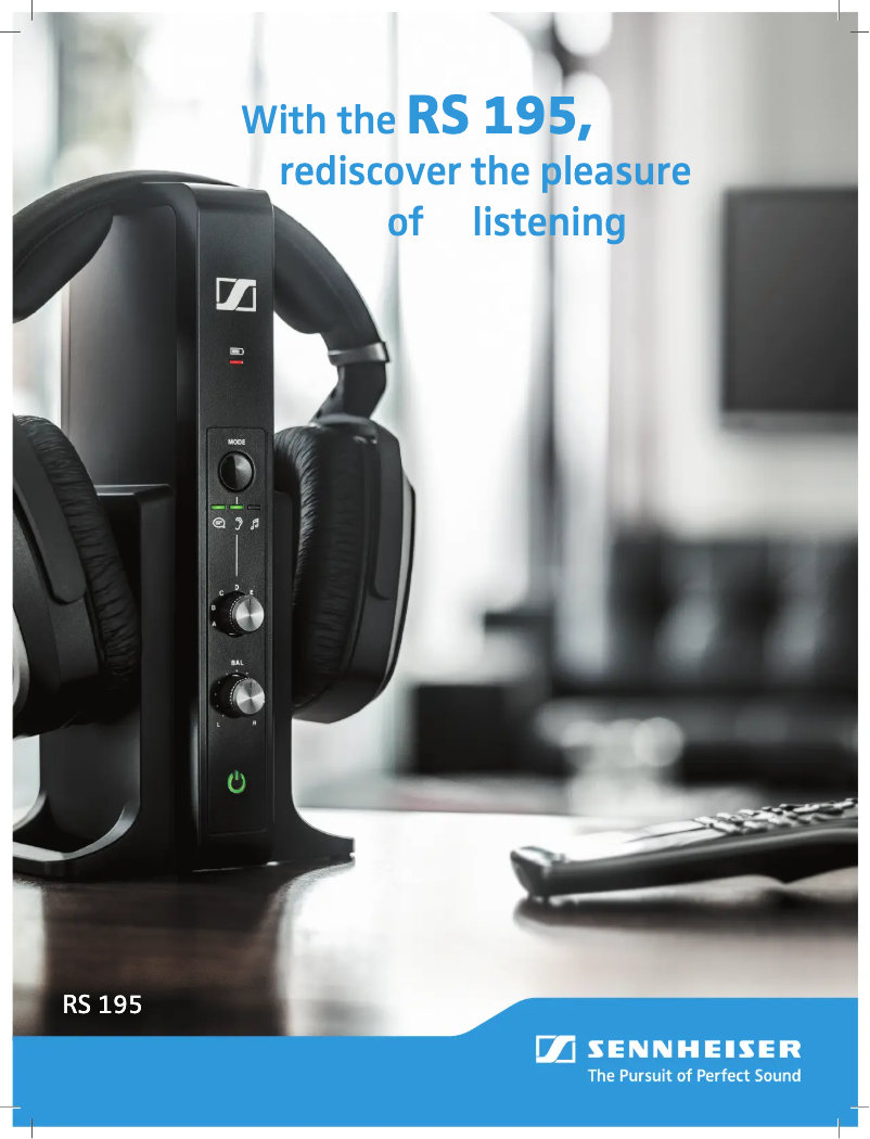 Page n°1 - Fiche technique Sennheiser RS 195