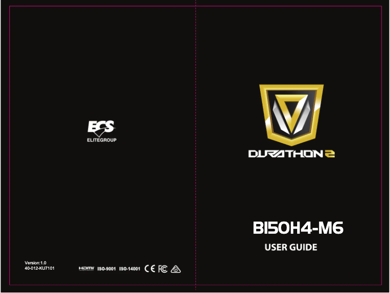 Page 1 de la notice Manuel utilisateur ECS B150H4-M6