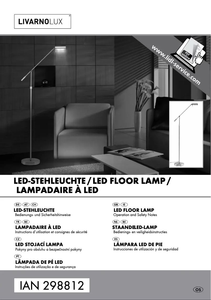 Page n°1 - Manuel utilisateur Livarno Lux IAN 298812