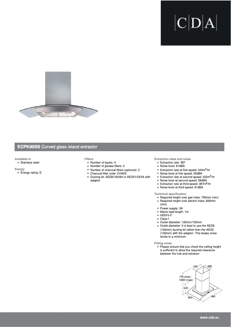 Image de la première page du manuel de l'appareil ECPK90SS