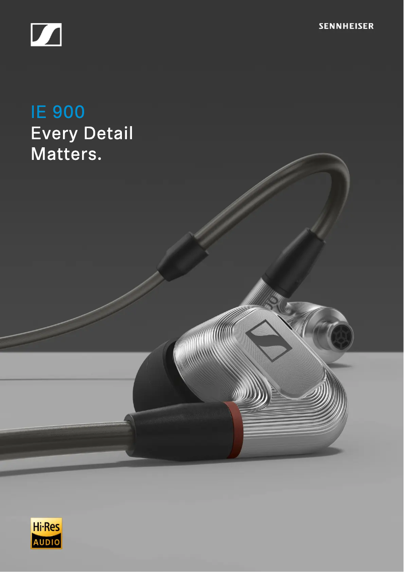 Page n°1 - Fiche technique Sennheiser IE 900