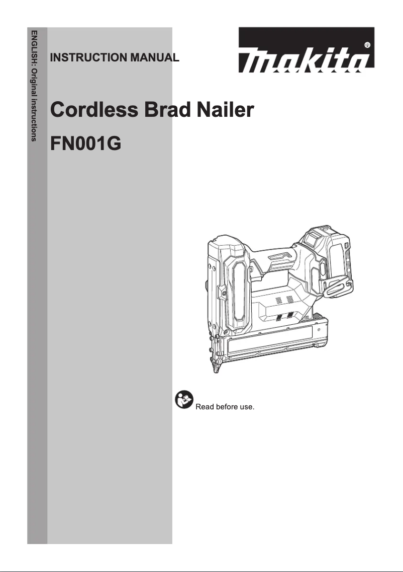 Page n°1 - Manuel utilisateur Makita FN001GD201