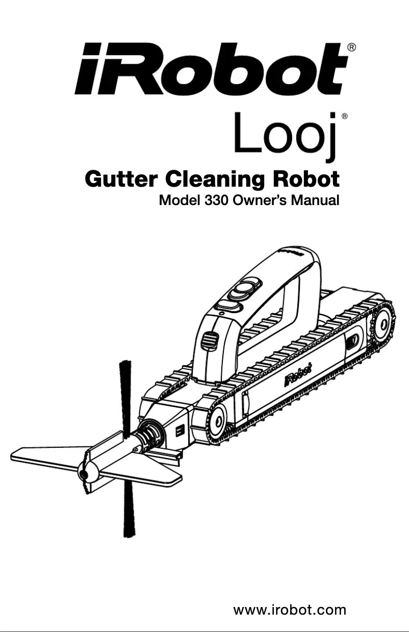 Page n°1 - Manuel d'utilisation et d'entretien iRobot Looj 330