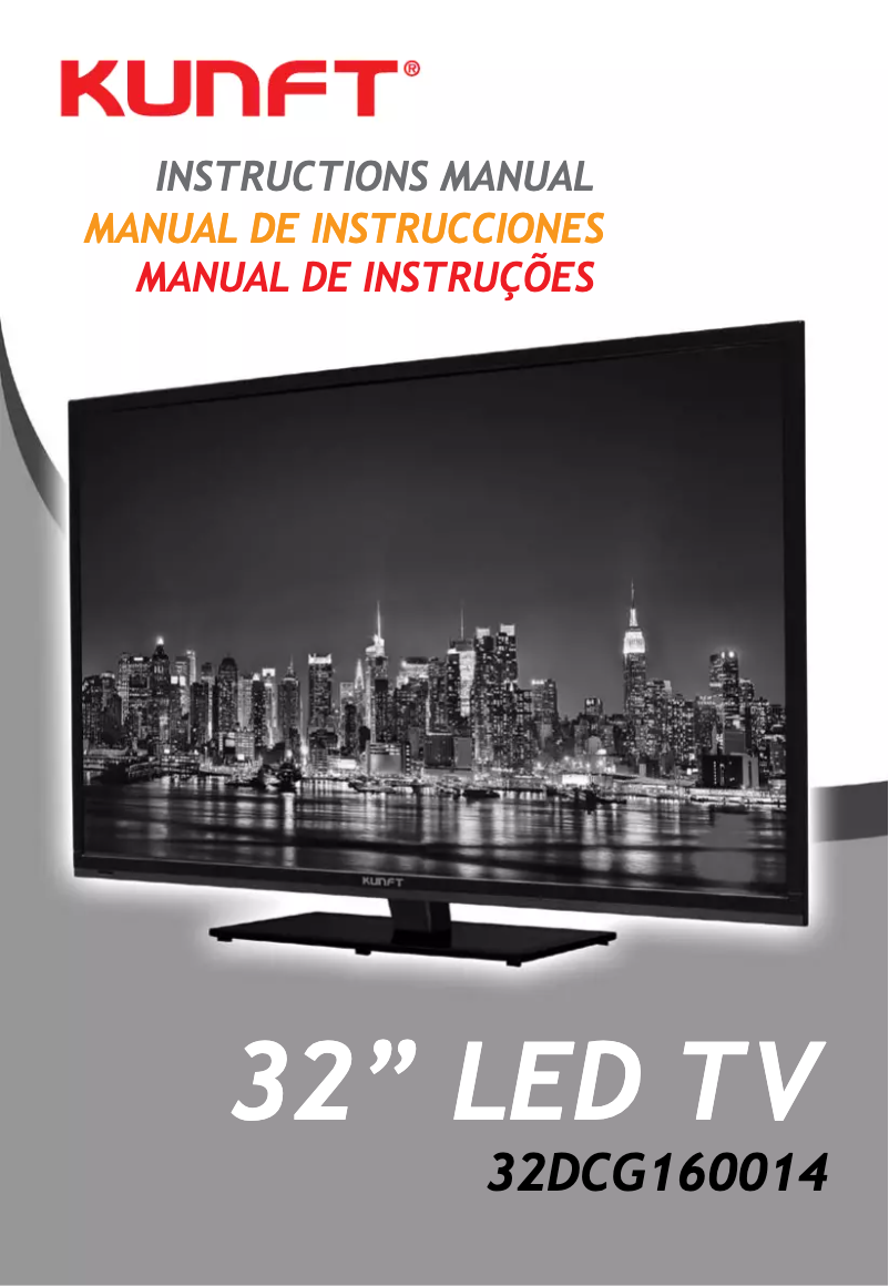 Page 1 de la notice Manuel utilisateur Kunft 32DCG160014