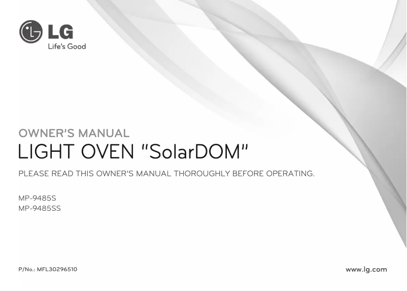 Image de la première page du manuel de l'appareil SolarDOM MP-9485SS