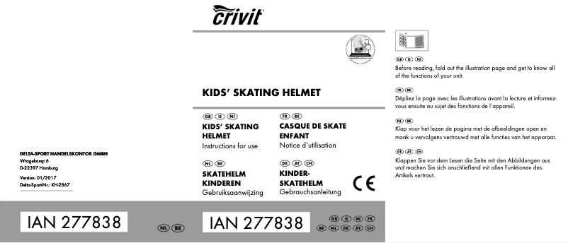 Página 1 del manual Manual de usuario Crivit IAN 277838