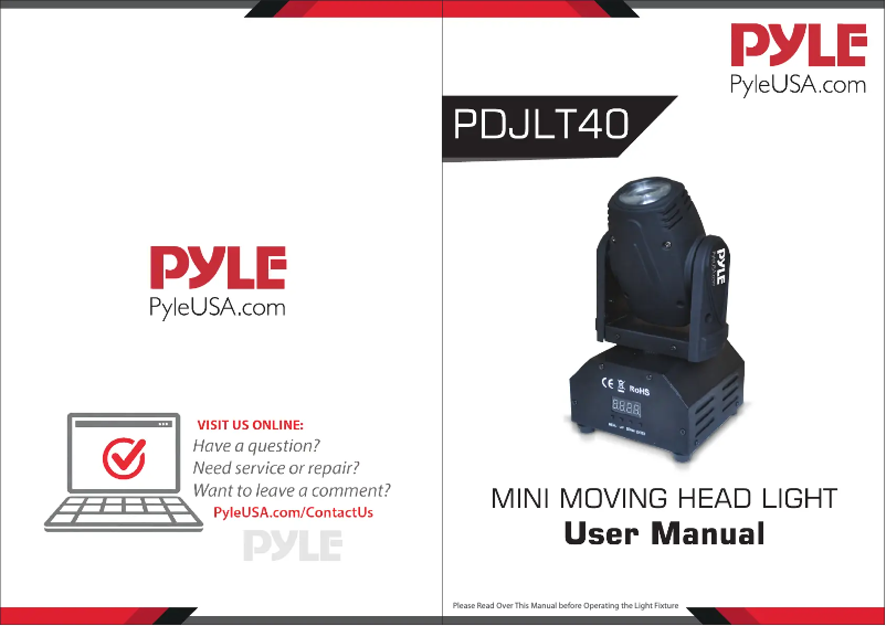 Page n°1 - Manuel utilisateur Pyle PDJLT40