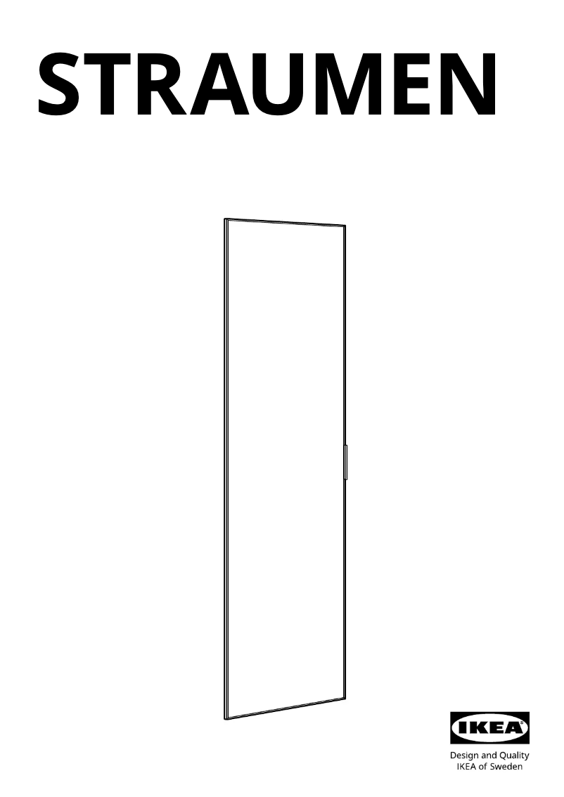 Página 1 del manual Manual de usuario Ikea STRAUMEN 504.978.18