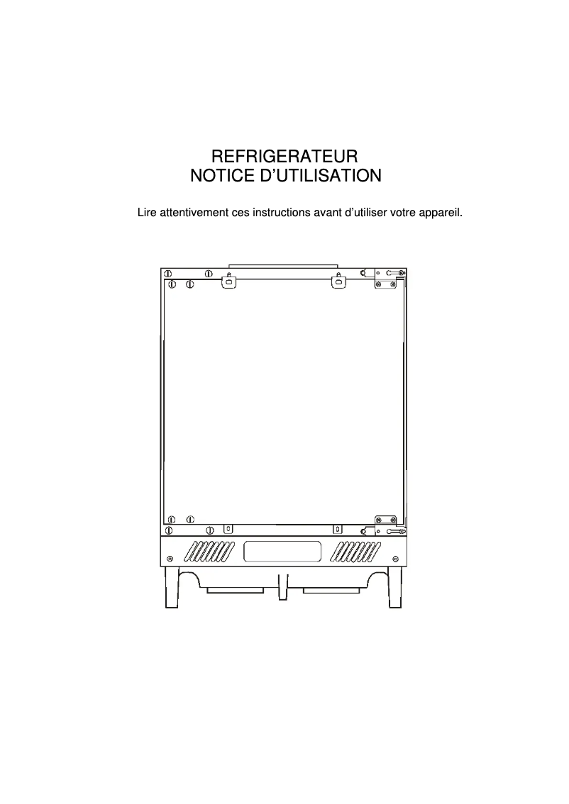 Page 1 de la notice Manuel utilisateur Rosieres RBPA 154