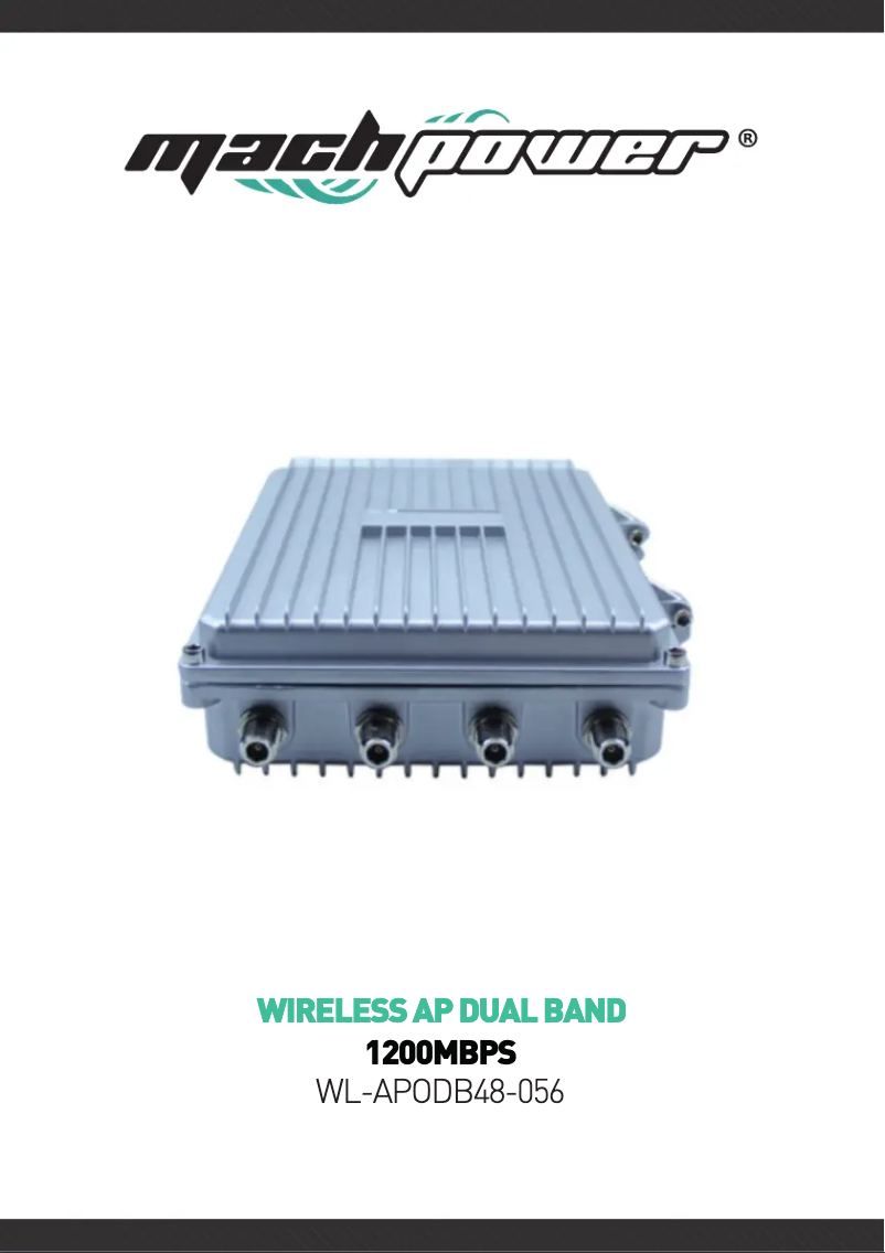 Page n°1 - Manuel utilisateur Mach Power WL-APODB48-056
