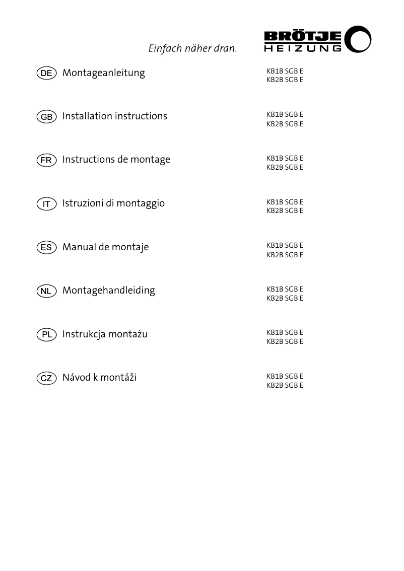 Image de la première page du manuel de l'appareil SGB 610 i