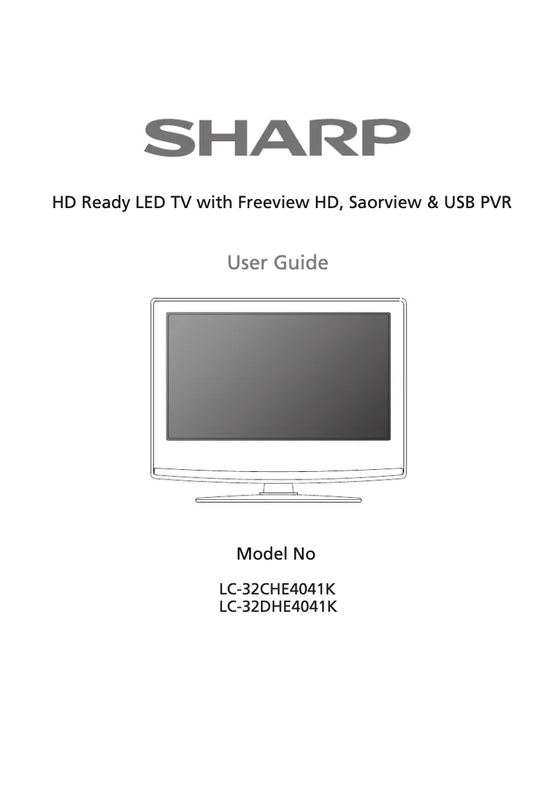 Page n°1 - Manuel utilisateur Sharp LC-32DHE4041K