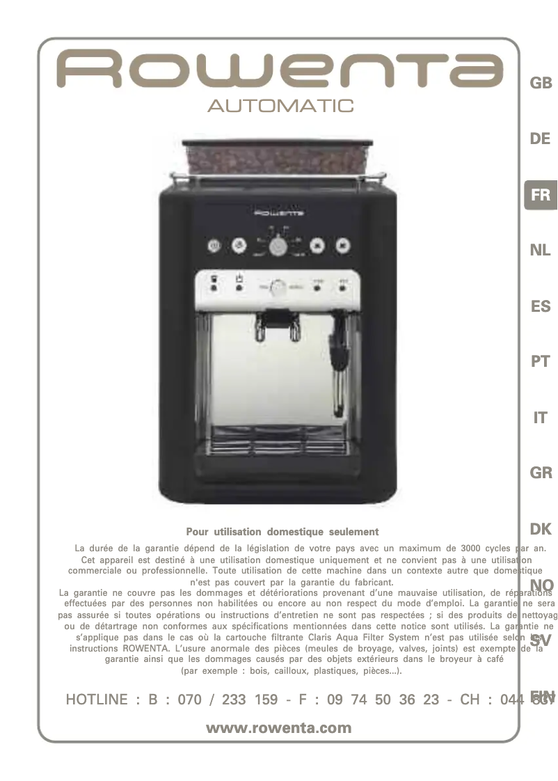 Image de la première page du manuel de l'appareil ES 6910