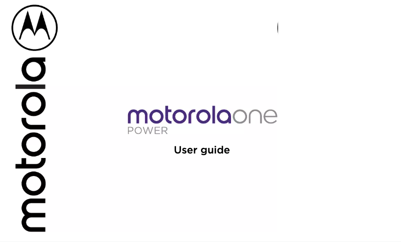 Page 1 de la notice Manuel utilisateur Motorola One Power