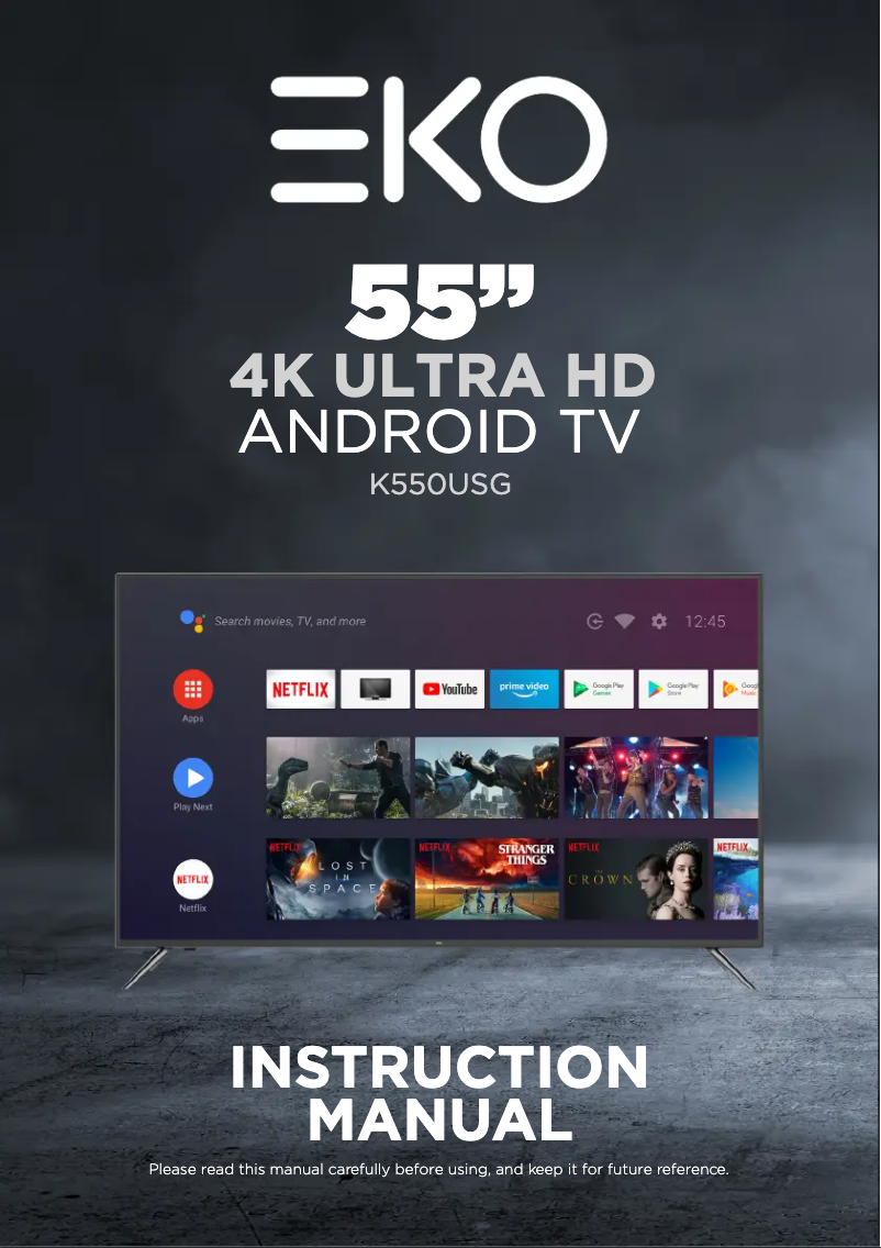 Página 1 del manual Manual de usuario EKO K550USG