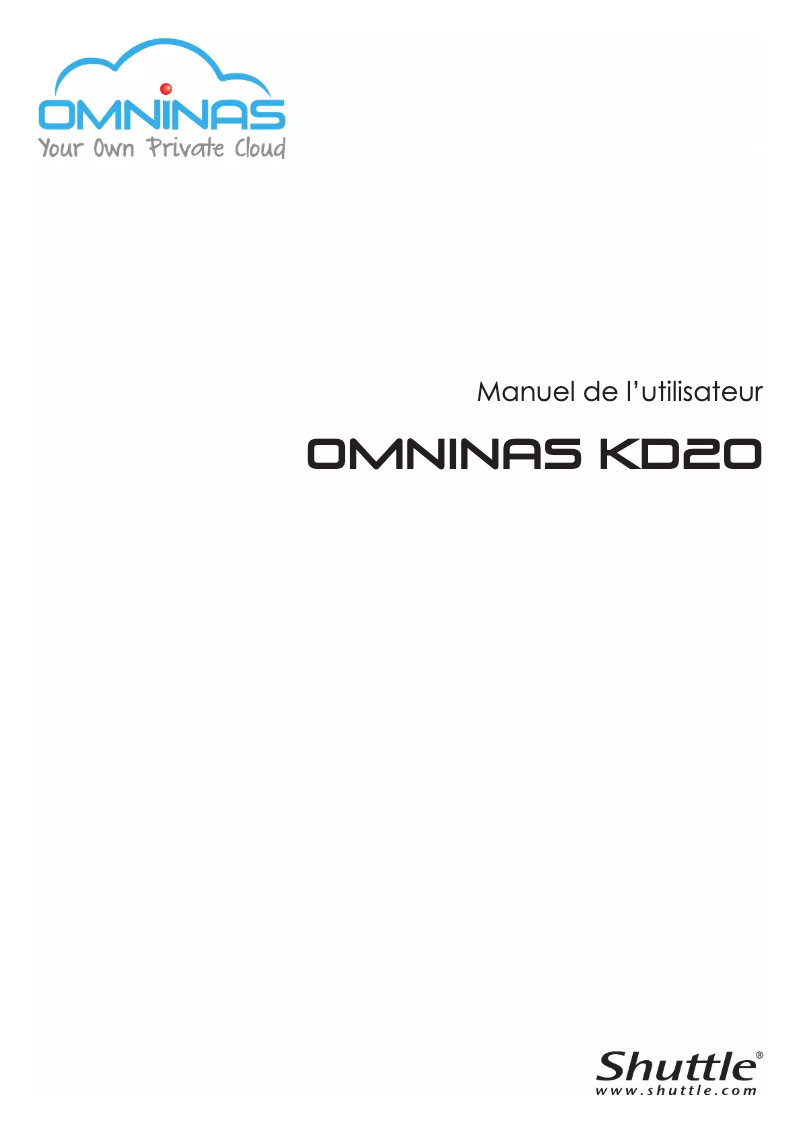 Página 1 del manual Manual de usuario Shuttle KD20
