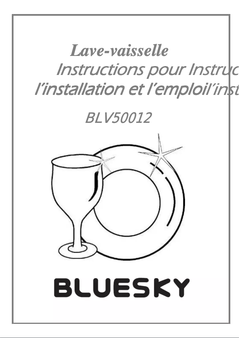 Page n°1 - Manuel utilisateur Bluesky BLV 50012