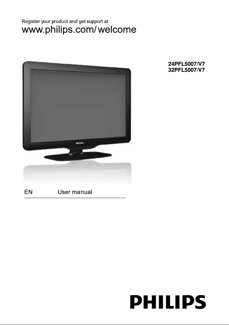 Page 1 de la notice Manuel utilisateur Philips 5000 series 32PFL5007