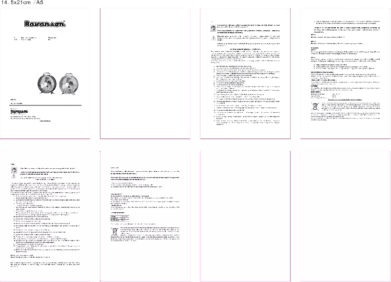 Page 1 de la notice Manuel utilisateur Ravanson WT-9CH