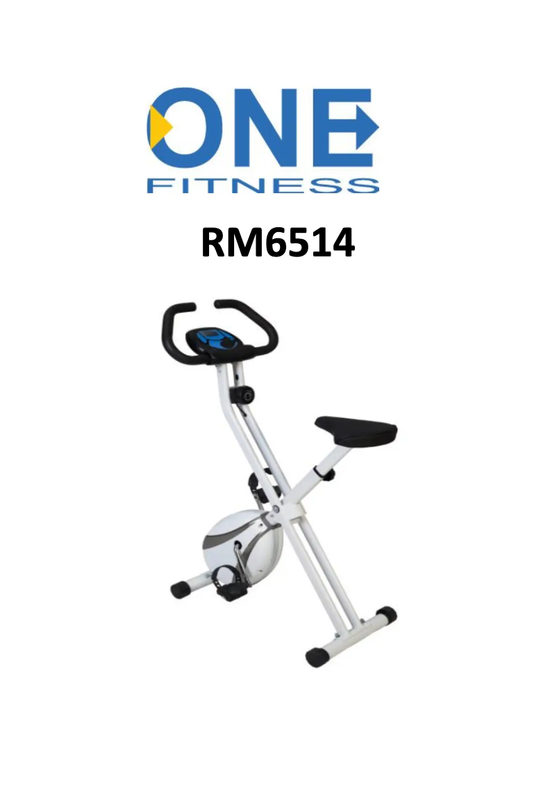 Page n°1 - Manuel utilisateur One Fitness RM6514