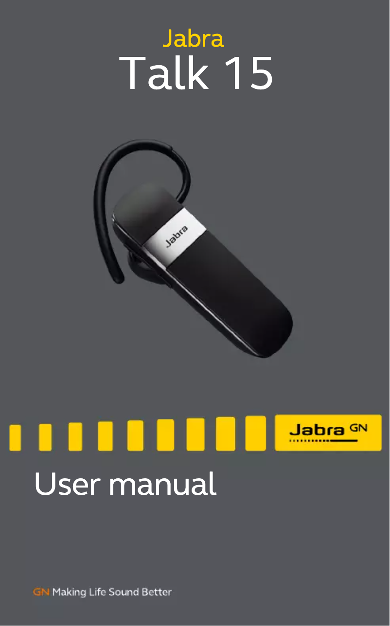 Page 1 de la notice Manuel utilisateur Jabra Talk 15