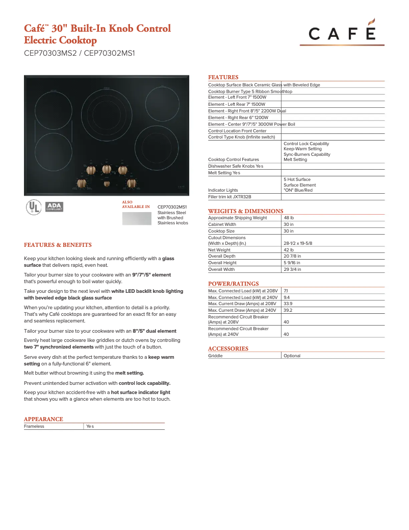 Image de la première page du manuel de l'appareil CEP70302MS1
