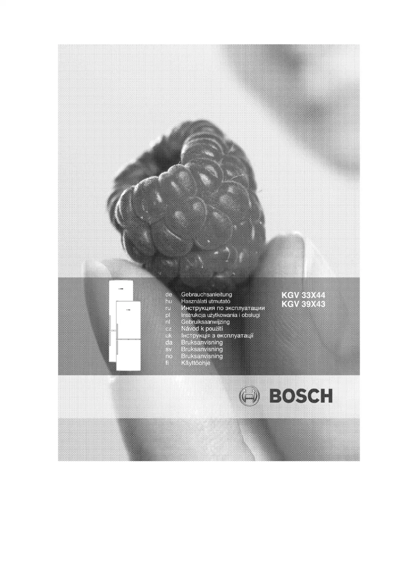 Page n°1 - Manuel utilisateur Bosch KGV33X44