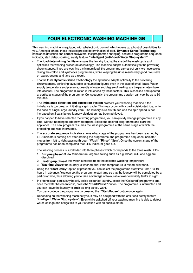 Page n°1 - Manuel utilisateur Bauknecht WA 7741